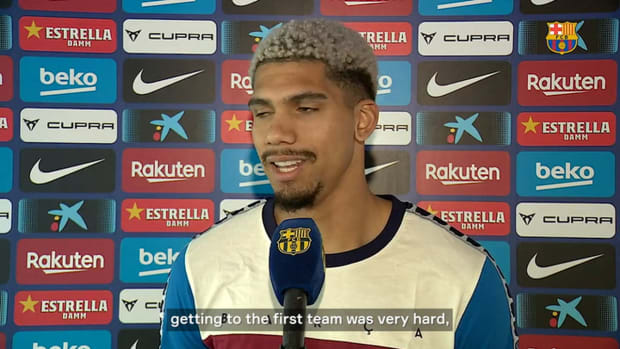Ronald Araújo on renewing his Barça contract